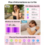 KALINCO Montre Connectée Homme Femme, 1.85” AI Smartwatch avec Appel Bluetooth, Pression Artérielle, Stress, Podometre, Sommeil,