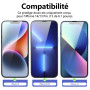 NEW'C Lot de 3, Verre Trempé pour iPhone 14, iPhone 13, iPhone 13 Pro (6,1 Pouces), Film Protection écran -sans Bulles d'air -Ul