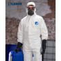 LANON Gants de Protection Chimique en Caoutchouc Naturel, Résistants aux Produits Chimiques et Etanche, EN 374, Noirs, XXL/11