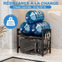 Vankarr Support pour Micro Onde et Four Extensible Etagere Micro-Ondes, Support en Métal Four à Micro-étagère pour Micro-Ondes a