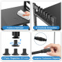 Vankarr Support pour Micro Onde et Four Extensible Etagere Micro-Ondes, Support en Métal Four à Micro-étagère pour Micro-Ondes a