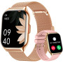 ZOSKVEE Montre Connectée Femme Homme avec Appel Bluetooth, 2,0" HD Smartwatch, 100+ Sportifs, Moniteur de Sommeil Cardiofréquenc
