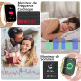 ZOSKVEE Montre Connectée Femme Homme avec Appel Bluetooth, 2,0" HD Smartwatch, 100+ Sportifs, Moniteur de Sommeil Cardiofréquenc