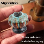 Mgoodoo 10PCS Boutons Céramique Tiroir, Ø38mm Bouton de Meuble Citrouille, Poignées de Porte Vintage en Porcelaine avec 20 Vis p