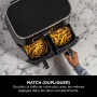 Ninja Foodi Dual Zone Air Fryer numérique, 2 tiroirs, 7,6L, 4-en-1, sans huile, Friture à air, Max Crisp, Rôtissage, Réchauffage