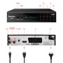 Romicta Décodeur TNT HD 2025 - DVB-T2/C H.265 HEVC FTA Full HD PVR, USB, HDMI, SCART, Tuner TV numérique terrestre, récepteur nu