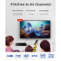 Romicta Décodeur TNT HD 2025 - DVB-T2/C H.265 HEVC FTA Full HD PVR, USB, HDMI, SCART, Tuner TV numérique terrestre, récepteur nu