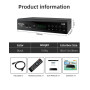 Romicta Décodeur TNT HD 2025 - DVB-T2/C H.265 HEVC FTA Full HD PVR, USB, HDMI, SCART, Tuner TV numérique terrestre, récepteur nu