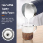 SIMPLETaste Mousseur à lait électrique 4 en 1, mousseur à lait automatique chaud et froid et chauffe-lait pour latte, cappuccino