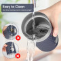 SIMPLETaste Mousseur à lait électrique 4 en 1, mousseur à lait automatique chaud et froid et chauffe-lait pour latte, cappuccino