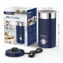 SIMPLETaste Mousseur à lait électrique 4 en 1, mousseur à lait automatique chaud et froid et chauffe-lait pour latte, cappuccino