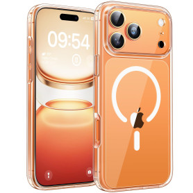 TOCOL Coque Magnétique pour iPhone 17 Pro Max 6,9 Pouces, Compatible avec MagSafe, Pas Facile à Jaunir, Protection de l'objectif