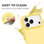 DUEDUE Coque en Silicone Liquide pour iPhone 17 Pro Max 6.9", Douceur au Toucher Texture Veloutée, Protection Antichoc Anti-Empr