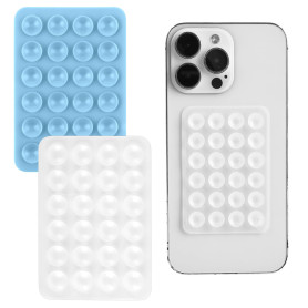 Gjinxi Lot de 2 supports de téléphone portable en silicone - Ventouse extra puissante - Support mains libres pour tous les modèl