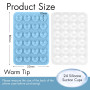 Gjinxi Lot de 2 supports de téléphone portable en silicone - Ventouse extra puissante - Support mains libres pour tous les modèl