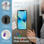 Gjinxi Lot de 2 supports de téléphone portable en silicone - Ventouse extra puissante - Support mains libres pour tous les modèl