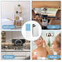 Gjinxi Lot de 2 supports de téléphone portable en silicone - Ventouse extra puissante - Support mains libres pour tous les modèl
