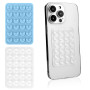 Gjinxi Lot de 2 supports de téléphone portable en silicone - Ventouse extra puissante - Support mains libres pour tous les modèl