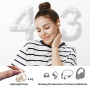 CATGIFF Écouteurs Bluetooth sans Fil, Écouteurs Sport, Bluetooth 5.4, 8 Heures d'autonomie, Léger et Stable Seulement 4.3 g, Cas