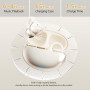 CATGIFF Écouteurs Bluetooth sans Fil, Écouteurs Sport, Bluetooth 5.4, 8 Heures d'autonomie, Léger et Stable Seulement 4.3 g, Cas