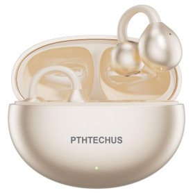 PTHTECHUS Écouteurs Bluetooth sans Fil Sport - Casque Ouvert à Clip, Casque Bluetooth Sport 5.4, 8H Autonomie, 4.3g Léger, Adapt
