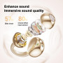 PTHTECHUS Écouteurs Bluetooth sans Fil Sport - Casque Ouvert à Clip, Casque Bluetooth Sport 5.4, 8H Autonomie, 4.3g Léger, Adapt