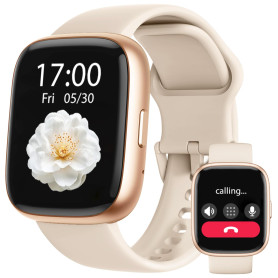 Montre Connectée Femme Homme, 1,83" Smartwatch Intégré Alexa avec Appel Bluetooth, IP68 Étanche, 100+ Sports, Fréquence Cardiaqu
