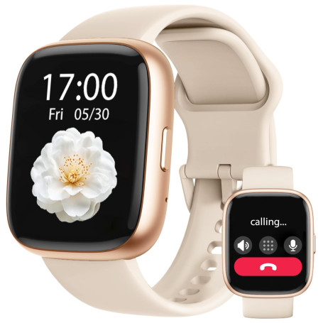Montre Connectée Femme Homme, 1,83" Smartwatch Intégré Alexa avec Appel Bluetooth, IP68 Étanche, 100+ Sports, Fréquence Cardiaqu