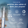 Oral-B Brosse A Dents Electrique iO 3 Bleue, 3 Modes De Nettoyage Dont Blancheur, Brossage Silencieux, Capteur De Pression, 3 Br