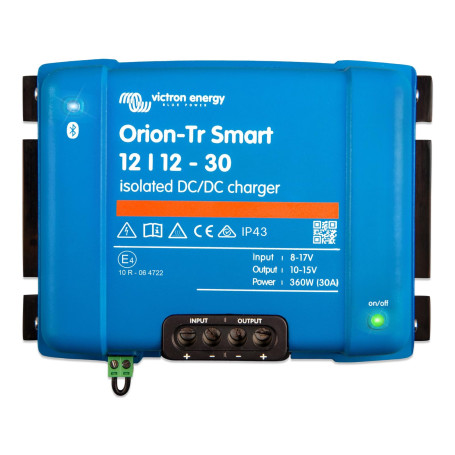 Victron Energy Orion-TR Smart 12/12-Volt 30 A 360 W CC-CC Chargeur Isolé (Bluetooth)