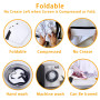 Ecran de Videoprojecteurs, Projecteur étanche épaissi Pliable écran, Double Face Anti-Plis Projection pour Vidéoprojecteurs, Fêt