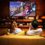 Ecran de Videoprojecteurs, Projecteur étanche épaissi Pliable écran, Double Face Anti-Plis Projection pour Vidéoprojecteurs, Fêt
