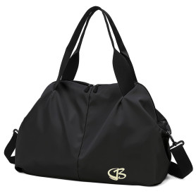 Vllcsla Sac de Sport Femme Petit, Poche Humide, 45x27x20 cm, Imperméable Sac à Bandoulière de Sport/Voyage, Sacs de Week-End à M