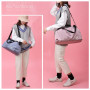 Vllcsla Sac de Sport Femme Petit, Poche Humide, 45x27x20 cm, Imperméable Sac à Bandoulière de Sport/Voyage, Sacs de Week-End à M