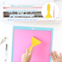 VEGCOO 4 Tapis de Découpe, 12in x 12in pour Cricut Maker/Maker3/Explore 3/Air 2/Air/One, Accessoires Multi-couleur Idéaux