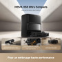 Mova V50 Ultra Complete Robot aspirateur et laveur à vidage automatique avec aspiration de 24000 Pa,lavage thermique des sols av