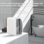 Enventor Mini Frigo 6L/8 canettes, Petit Réfrigérateurs pour soins de la peau avec miroir lumineux LED, CA + 12V CC, refroidisse