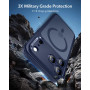 ESR Coque pour iPhone 17 Pro Max, Protection Commande de la Caméra, Compatible avec MagSafe, Protection Antichute de Qualité Mil