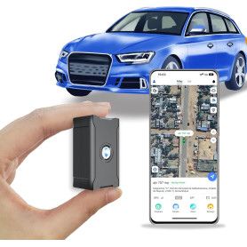 Traceur GPS Voiture Traqueur pour véhicules, jusqu'à 30 Jours d'autonomie. 100% étanche (IP67). Puissant Aimant, Distance illimi