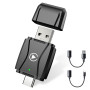 Alltotive S3 Adaptateur CarPlay sans Fil pour iPhone, Convertissez Le Filaire en sans Fil, Plug & Play avec Typ-C/USB, Compatibl
