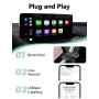 Alltotive S3 Adaptateur CarPlay sans Fil pour iPhone, Convertissez Le Filaire en sans Fil, Plug & Play avec Typ-C/USB, Compatibl