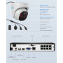 Reolink 4K Caméra de Surveillance Extérieure, Détection de Personne et Véhicule, Kit Vidéo Surveillance avec 8CH 2To NVR et Camé