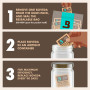Boveda pour le stockage d'herbes | régulateur d'humidité dans les 2 sens à 58% d'HR | taille 4 pour maximum 15 g de fleurs | emp