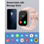 ASIAMENG Montre Connectée Femme Homme Smartwatch Bluetooth pour Android iOS Podometre Montre Sport Cardiofrequencemetre Trackers