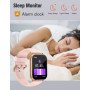 ASIAMENG Montre Connectée Femme Homme Smartwatch Bluetooth pour Android iOS Podometre Montre Sport Cardiofrequencemetre Trackers
