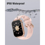 ASIAMENG Montre Connectée Femme Homme Smartwatch Bluetooth pour Android iOS Podometre Montre Sport Cardiofrequencemetre Trackers