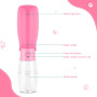 JOPHEK 550ML Bouteille d'eau pour Chien Chat, Distributeur d'eau Portable Gourde avec Bouton Lock et Filtre à Charbon Actif Conv