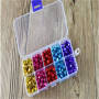 Lot de 300 Petites clochettes colorées avec boîte de Rangement, Petites Cloches en métal pour Loisirs créatifs avec boîte de Ran