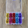 Lot de 300 Petites clochettes colorées avec boîte de Rangement, Petites Cloches en métal pour Loisirs créatifs avec boîte de Ran