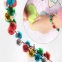 Lot de 300 Petites clochettes colorées avec boîte de Rangement, Petites Cloches en métal pour Loisirs créatifs avec boîte de Ran